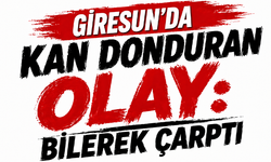 Giresun’da kan donduran olay: Bilerek çarptı