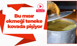Bu mısır ekmeği teneke kovada pişiyor!