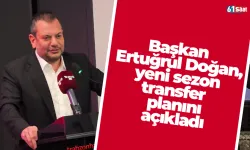 Başkan Ertuğrul Doğan, yeni sezon transfer planını açıkladı