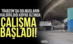Trabzon'da dolmuşların kaldırıldığı yerde çalışmalar başladı!