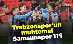 Trabzonspor'un muhtemel Samsunspor 11'i