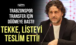 Trabzonspor, transfer için düğmeye bastı! Tekke, listeyi teslim etti! İşte gündemdeki isimler...
