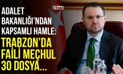Adalet Bakanlığı'ndan kapsamlı hamle: Trabzon'da faili meçhul 30 dosya mercek altında...