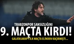 Trabzonspor'da Tekke, şansızlığını 9. maçta kırdı...