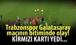 Trabzonspor, Galatasaray maçı bitti, kırmızı kartı gördü...