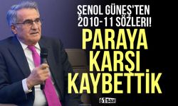 Şenol Güneş'ten 2010-11 sözleri! Paraya karşı kaybettik