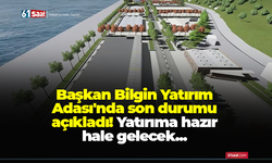 Başkan Bilgin Yatırım Adası'nda son durumu açıkladı! Yatırıma hazır hale gelecek...