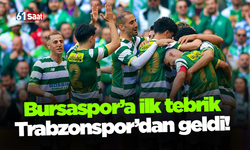 Bursaspor’a ilk tebrik Trabzonspor’dan geldi!