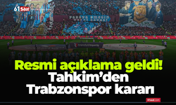 Resmi açıklama geldi! Tahkim’den Trabzonspor kararı