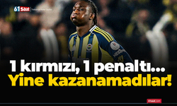 1 kırmızı, 1 penaltı… Yine kazanamadılar!