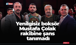 Yenilgisiz boksör Mustafa Çolak rakibine şans tanımadı