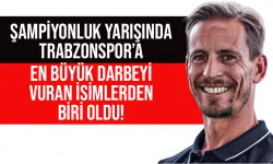 Şampiyonluk yarışında Trabzonspor'a en büyük darbeyi vuran isimlerden biri oldu...