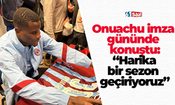 Onuachu imza gününde konuştu: “Harika bir sezon geçiriyoruz”
