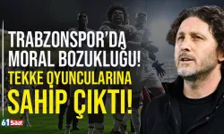 Trabzonspor’da moral bozukluğu: Tekke oyuncularına sahip çıktı
