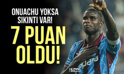 Onuachu yoksa sıkıntı var! 7 puan oldu