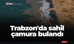 Trabzon'da sahil çamura bulandı!