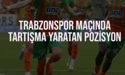 Trabzonspor maçında tartışma yaratan pozisyon...