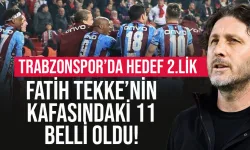 Trabzonspor'da hedef 2.'lik... Muhtemel 11'ler belli oldu...