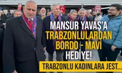Mansur Yavaş'a, Trabzonlulardan Bordo - Mavi hediye...