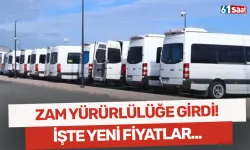 Dolmuşlarda zam yürürlülüğe girdi! İşte yeni fiyatlar...