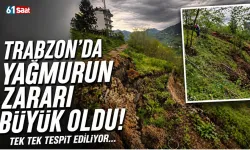 Trabzon'da yağmurun zararı büyük oldu! Tek tek tespit ediliyor...