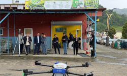 Trabzon'da çay tarımında bir ilk: Dron eğitimi...