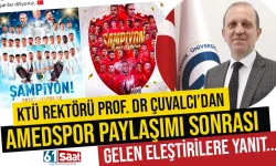Trabzon'da KTÜ Rektörü Çuvalcı’dan Amedspor tartışmasına yanıt...