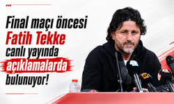 Final maçı öncesi Fatih Tekke canlı yayında açıklamalarda bulunuyor!