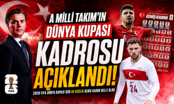 A Milli Takım’ın Dünya Kupası kadrosu açıklandı!