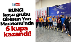 RUN61 koşu grubu Giresun Yarı Maratonu’nda 6 kupa kazandı!