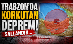 Trabzon'da korkutan deprem! Sallandık...