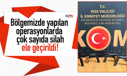 Bölgemizde yapılan operasyonlarda çok sayıda silah ele geçirildi!