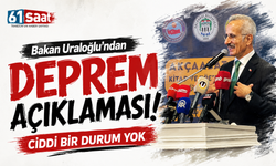 Bakan Uraloğlu'ndan deprem açıklaması! Ciddi bir durum yok