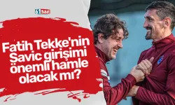 Fatih Tekke'nin Savic girişimi önemli hamle olacak mı?
