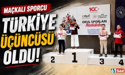 Trabzonlu sporcu Türkiye üçüncüsü oldu!