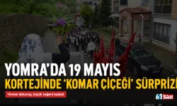 Yomra'da 19 Mayıs kortejinde 'komar çiçeği' sürprizi