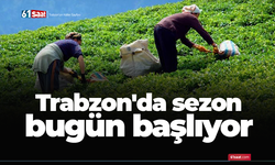 Trabzon'da sezon bugün başlıyor