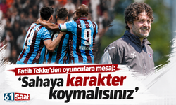 Fatih Tekke'den oyunculara mesaj: 'Sahaya karakter koymalısınız'