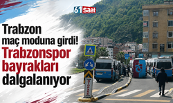 Trabzon maç moduna girdi! Trabzonspor bayrakları dalgalanıyor