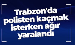 Trabzon'da polisten kaçmak isterken ağır yaralandı