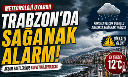 Trabzon’da sağanak alarmı: kuvvetli yağış bekleniyor