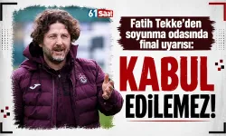 Fatih Tekke’den soyunma odasında final uyarısı: Kabul edilemez...