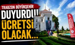 Trabzon Büyükşehir duyurdu! Ücretsiz olacak...