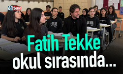 Fatih Tekke okul sırasında...