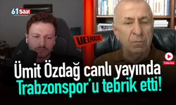 Ümit Özdağ canlı yayında Trabzonspor’u tebrik etti!