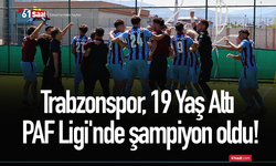 Trabzonspor, 19 Yaş Altı PAF Ligi'nde şampiyon oldu
