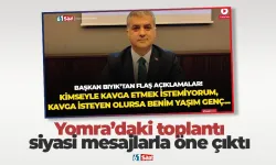Yomra’daki toplantı siyasi mesajlarla öne çıktı