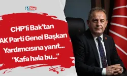 CHP'li Bak'tan AK Parti Genel Başkan Yardımcısına yanıt... "Kafa hala bu..."