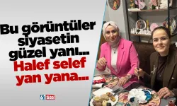 Bu görüntüler siyasetin güzel yanı... Halef selef yan yana...