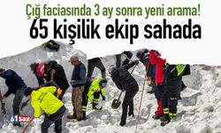 Çığ faciasında 3 ay sonra yeni arama! 65 kişilik ekip sahada